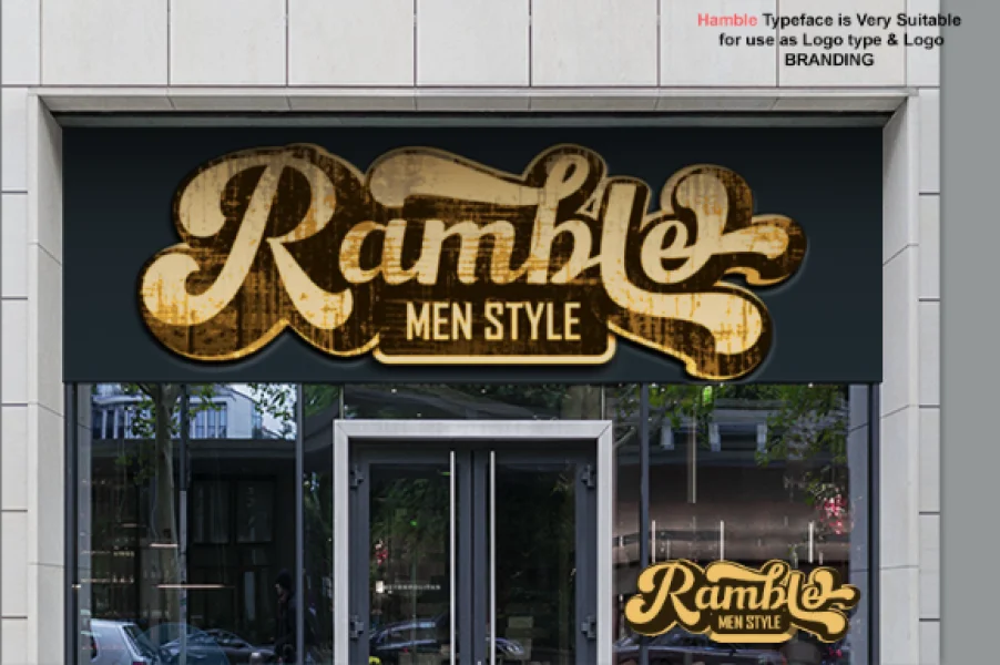 Hamble Font preview 6