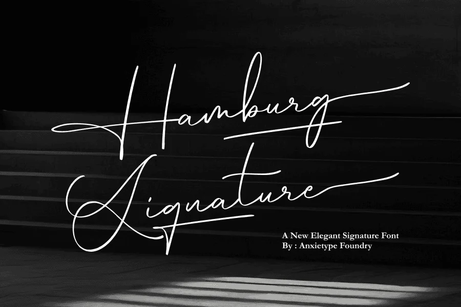 Hamburg Signature Font