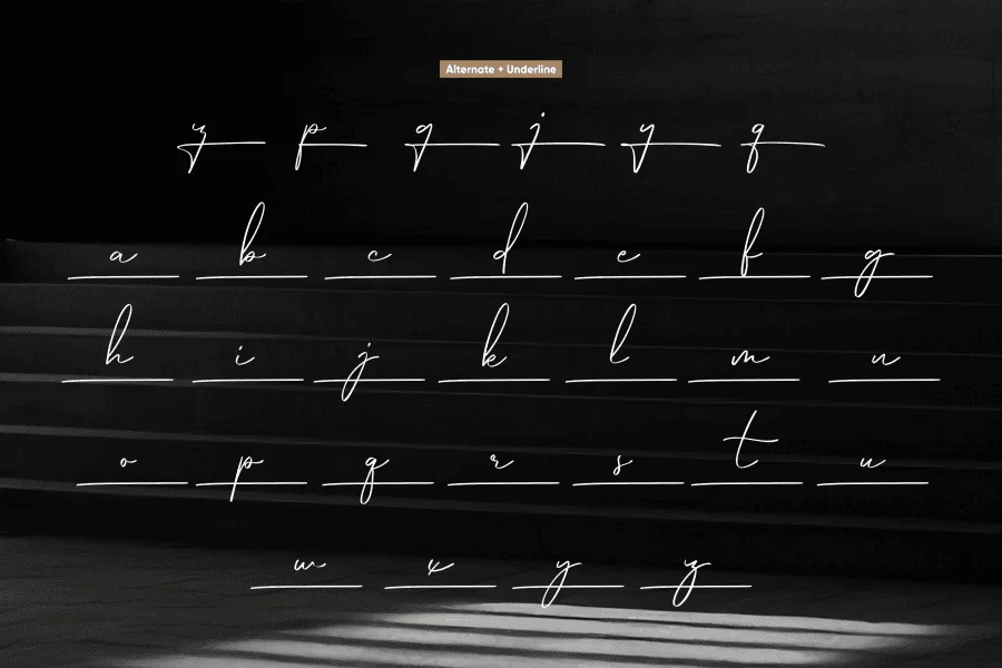 Hamburg Signature Font preview 10