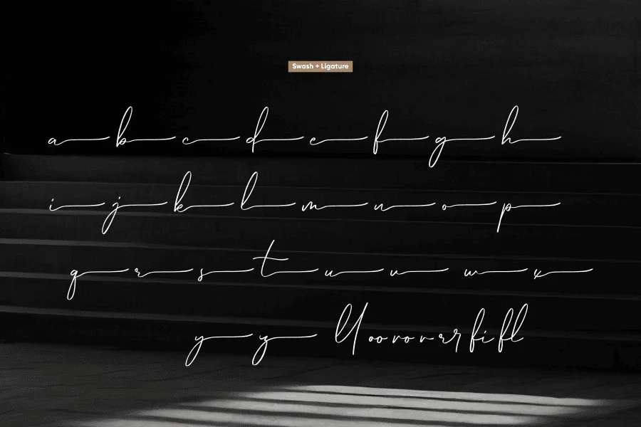 Hamburg Signature Font preview 11