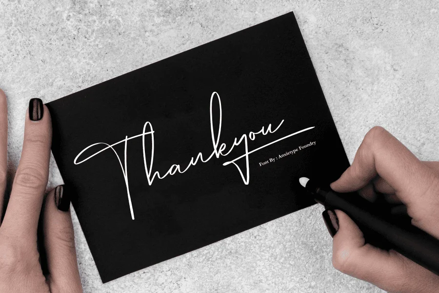 Hamburg Signature Font preview 12