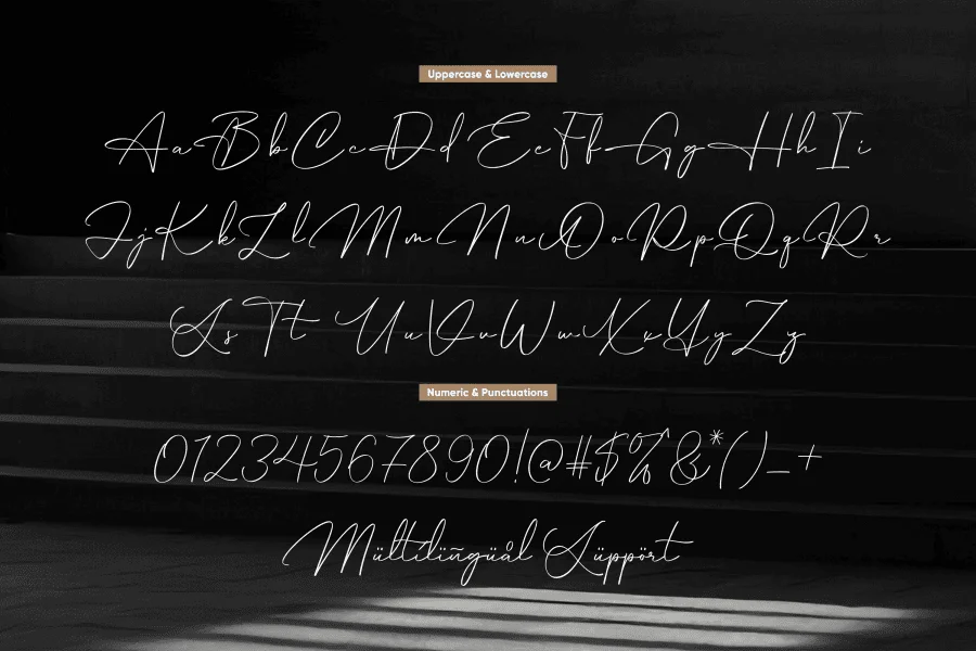 Hamburg Signature Font preview 9