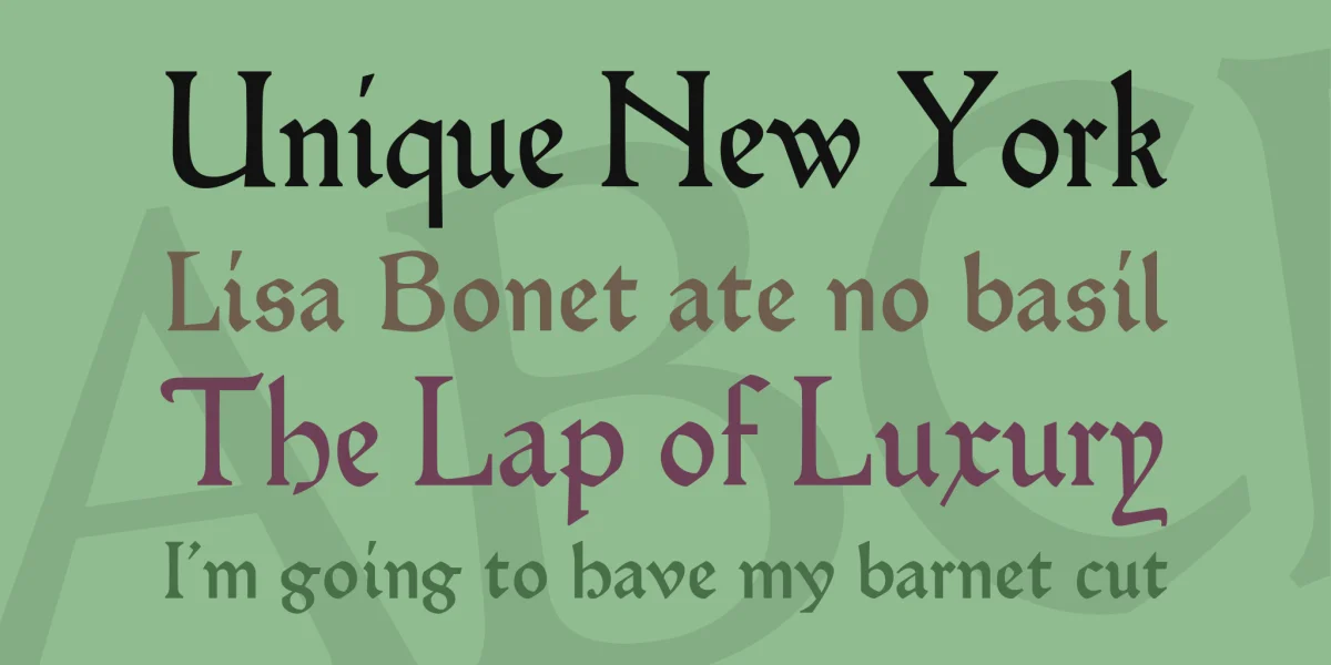 Hamlet Font Family preview 2