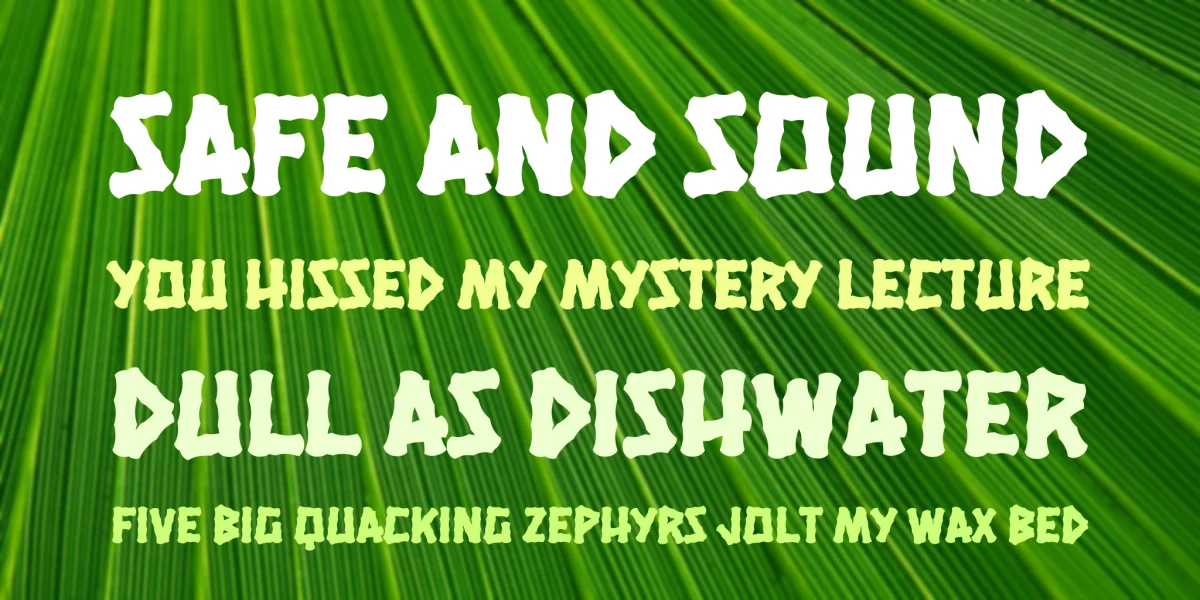 Hanalei Fill Font preview 2