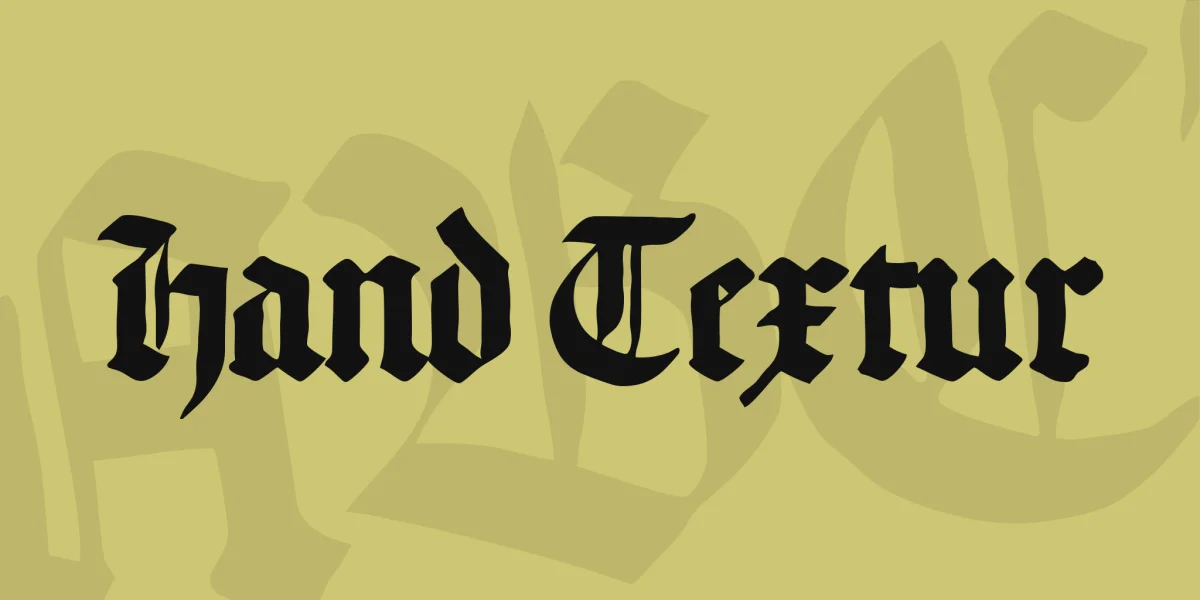 Hand Textur Font
