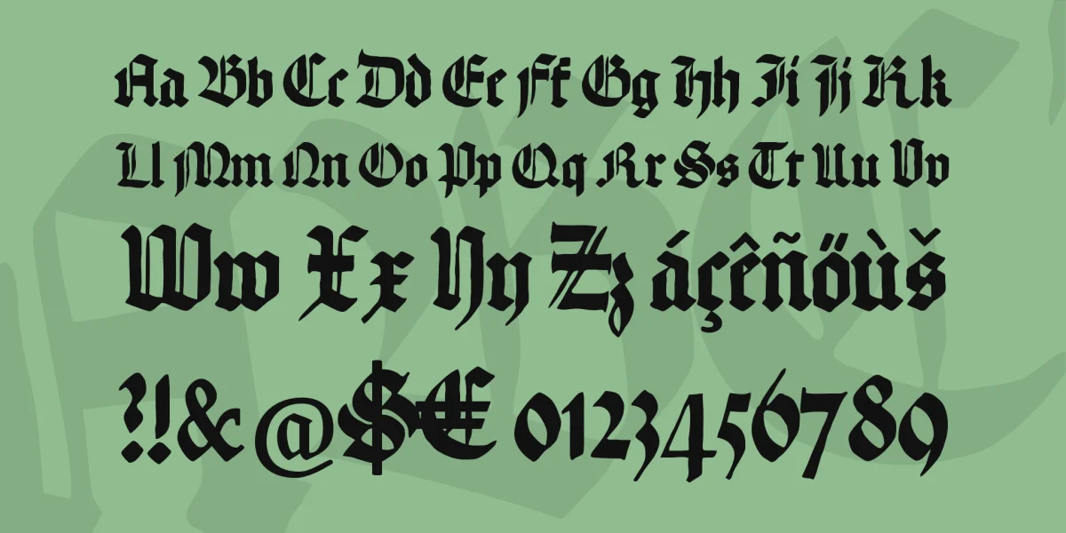 Hand Textur Font preview 4