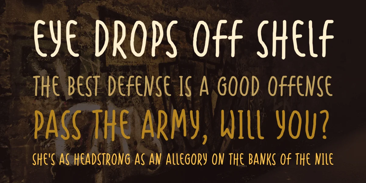 Handapture Font preview 2