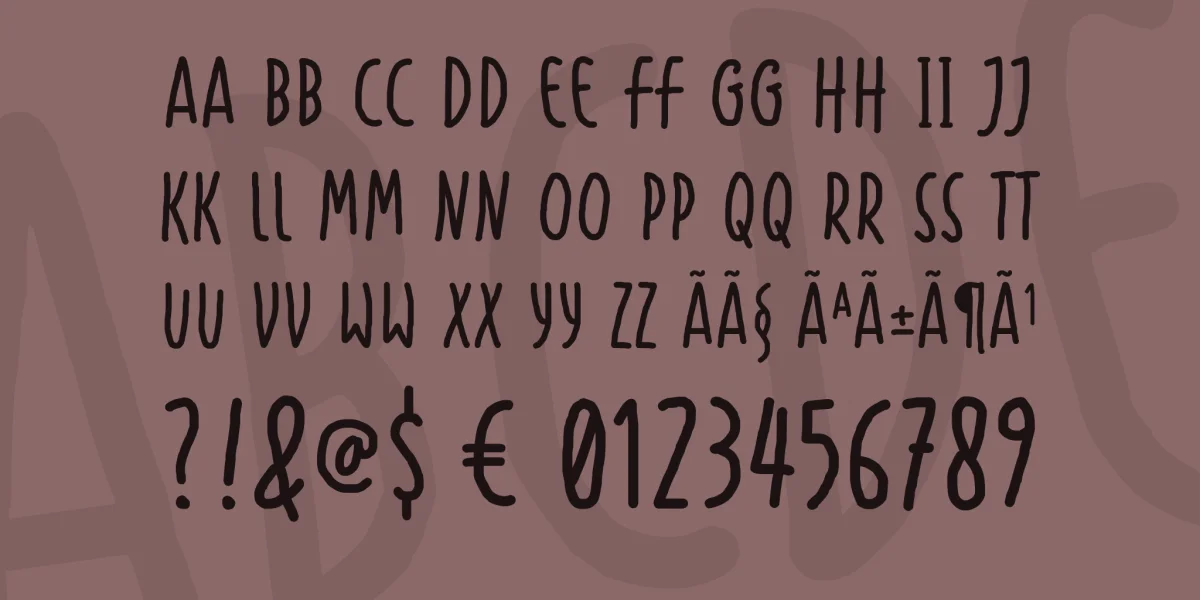 Handapture Font preview 4