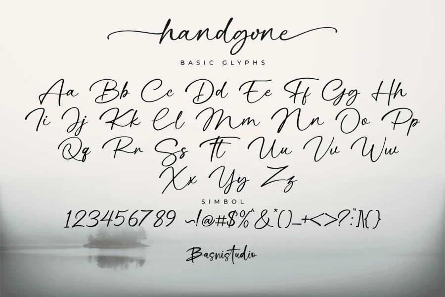 handgone Font preview 13