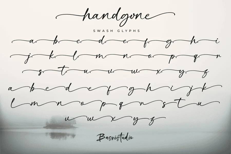 handgone Font preview 14