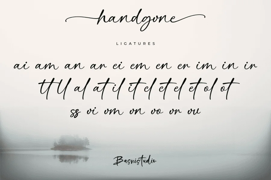 handgone Font preview 15