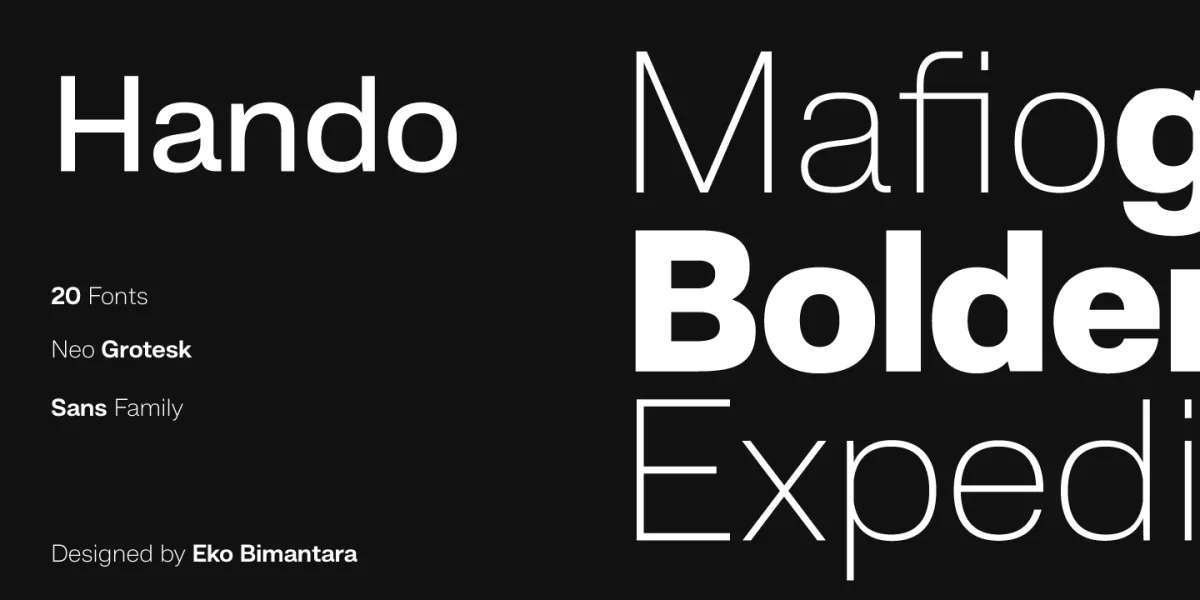 Hando Trial Font Family