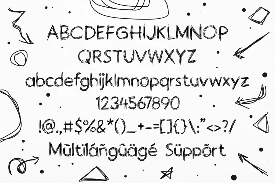 Handodle Font preview 10