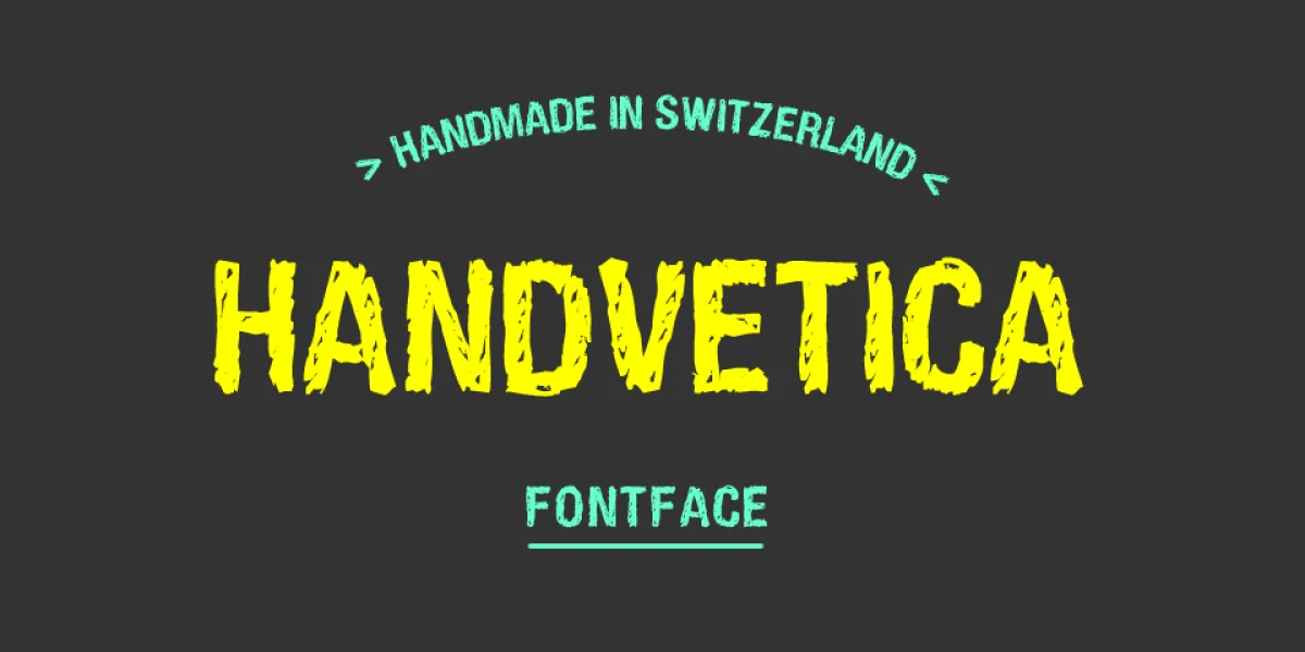 HandVetica Font preview 2