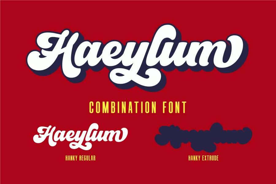 Hanky Demo Font preview 3