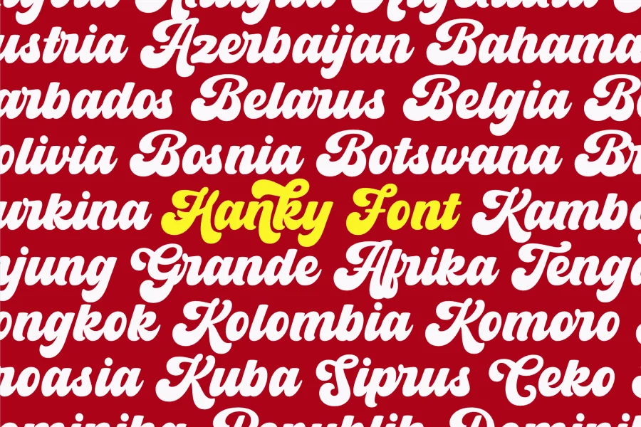 Hanky Demo Font preview 8