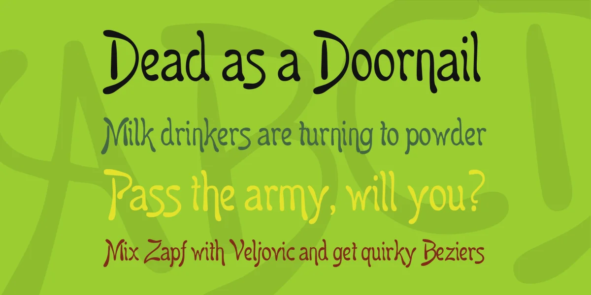 Hansa Font preview 2
