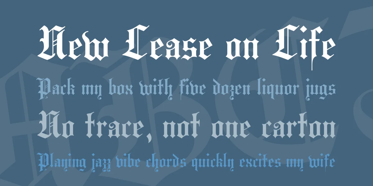 Hansa Gotisch Font preview 2