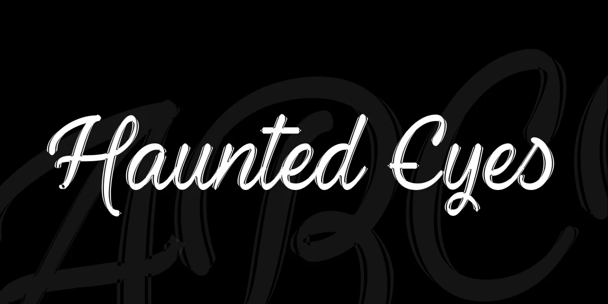Haunted Eyes Font preview 2