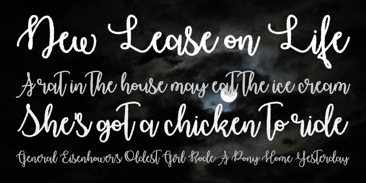 Haunted Moon Font preview 4