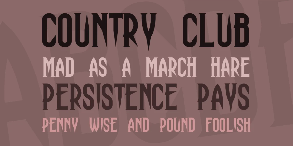 Haunting Attraction Font preview 2