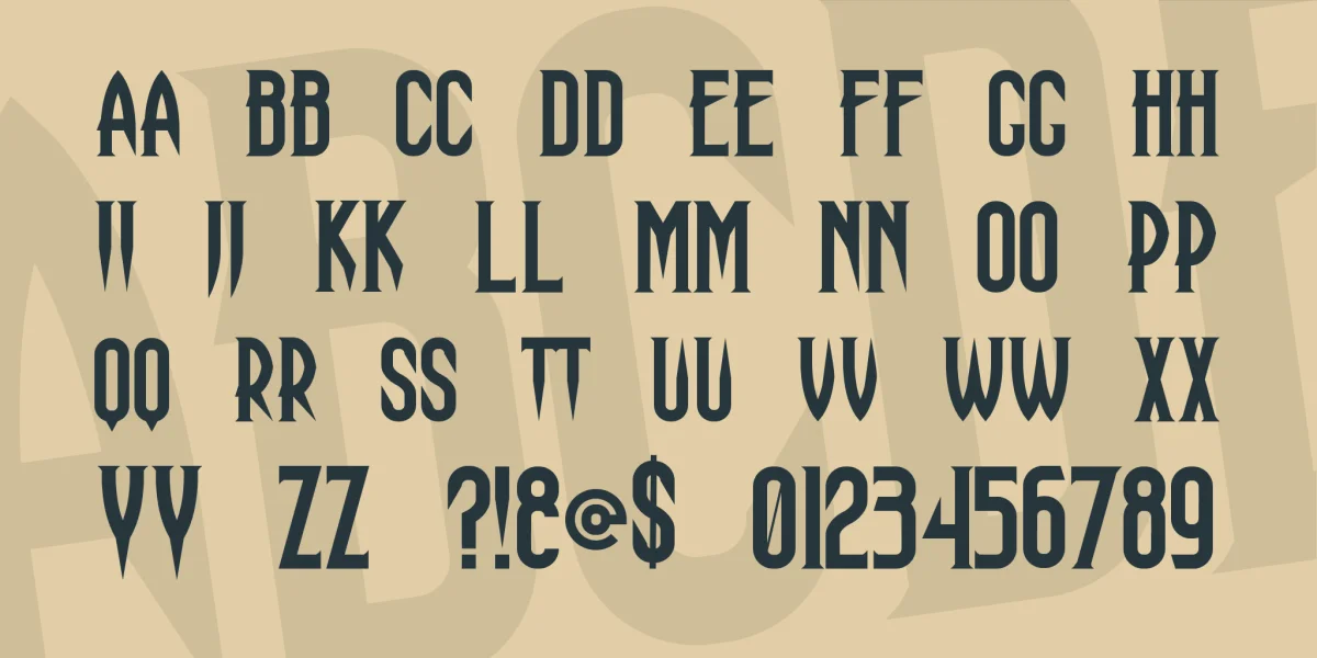 Haunting Attraction Font preview 3