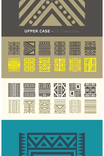 Haus Ethnik Dingbats Font