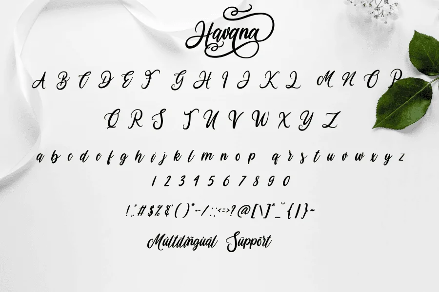 Havana Personal Use Only Font preview 6