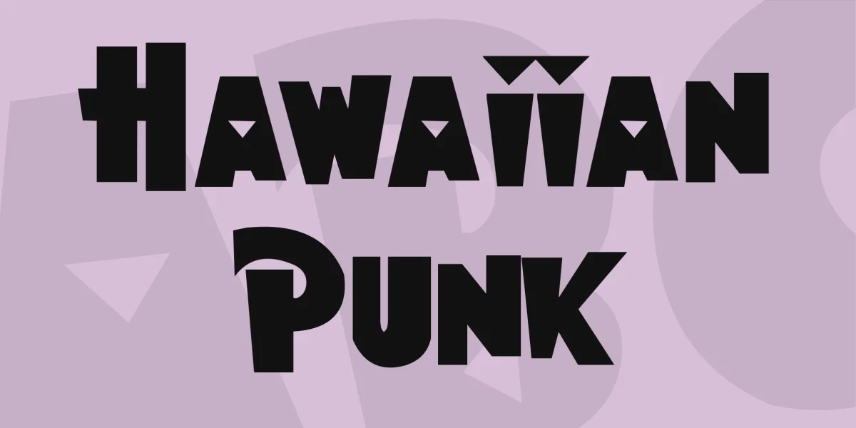 Hawaiian Punk Font preview 2