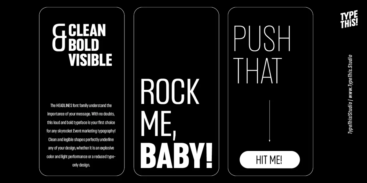 Headlines Font Family preview 2