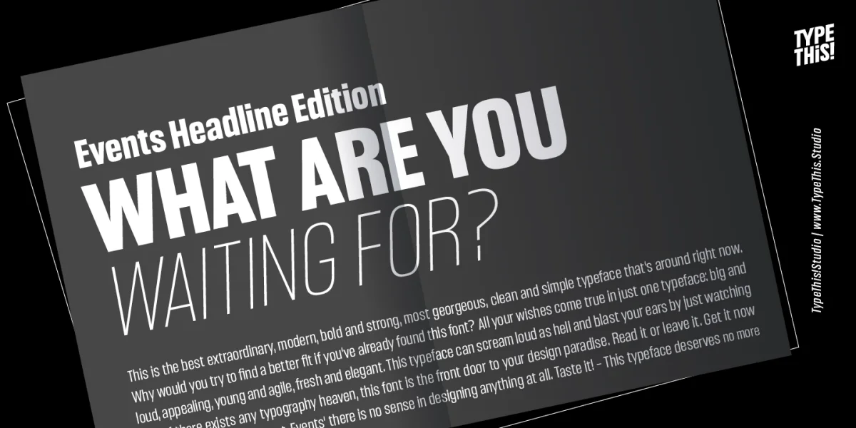 Headlines Font Family preview 6