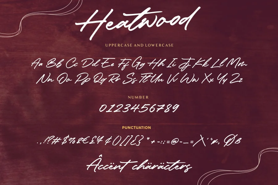 Headwood Font preview 6