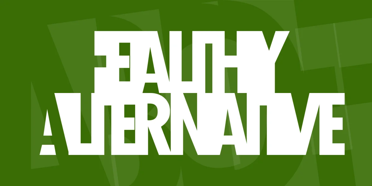 Healthy Alternative Font