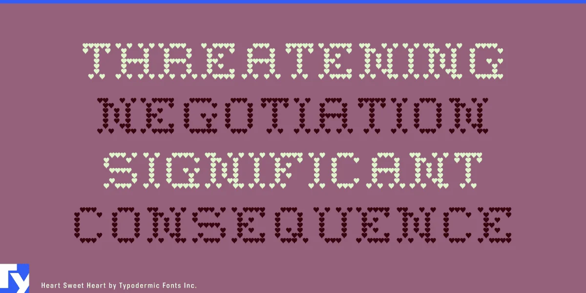 Heart Sweet Heart Font preview 4