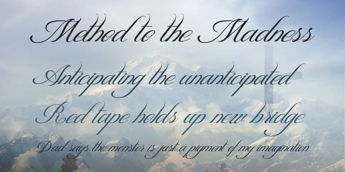 HEAVEN GATE Font preview 2