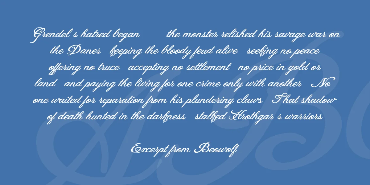 Heaven Matters Personal Use Font preview 3