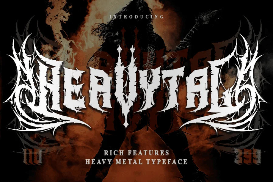 Heavytal-Personal use Font