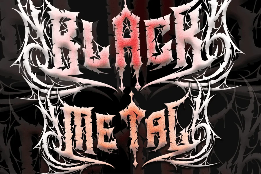 Heavytal-Personal use Font preview 4