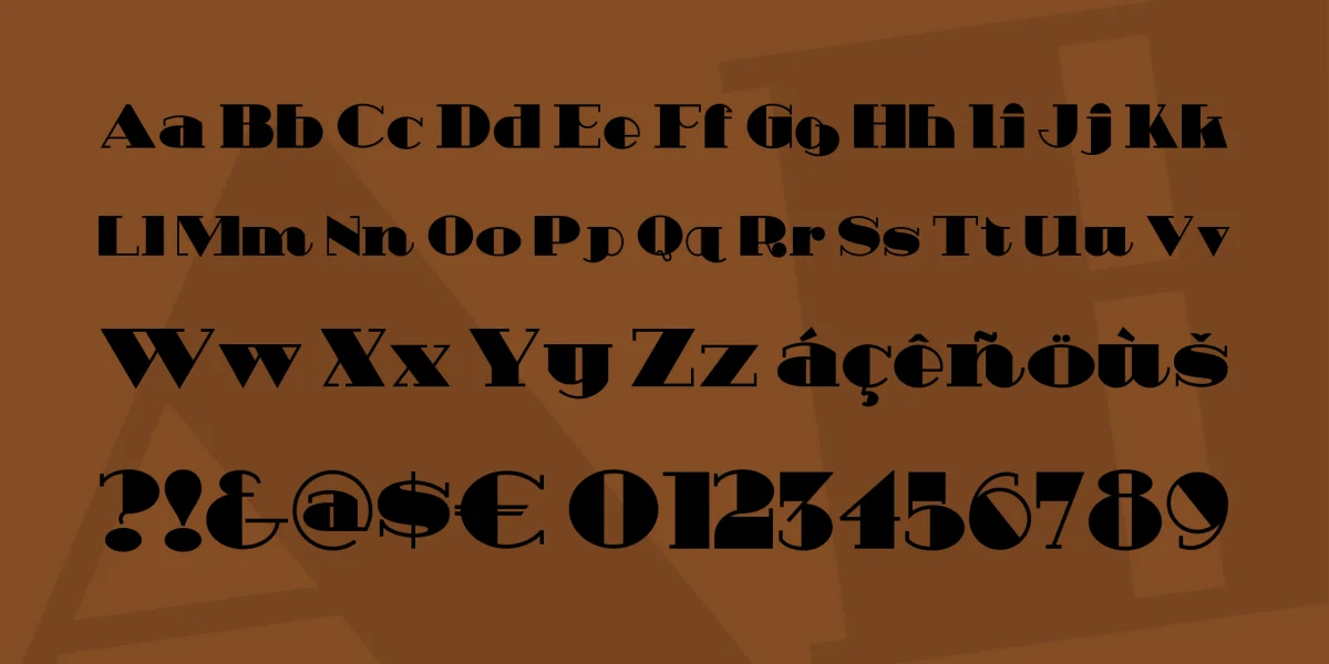 Heavy Tripp NF Font preview 2