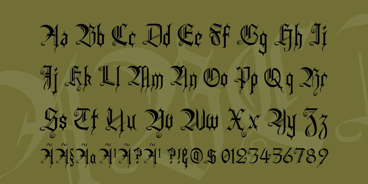 Heidorn Hill Font preview 2