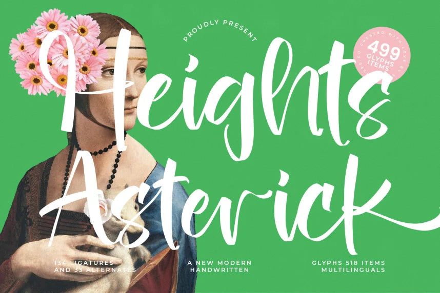 Heights Asterick – Modern Handwritten Font