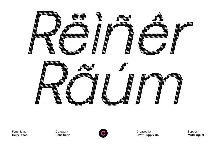 Heily Disco Font preview 5