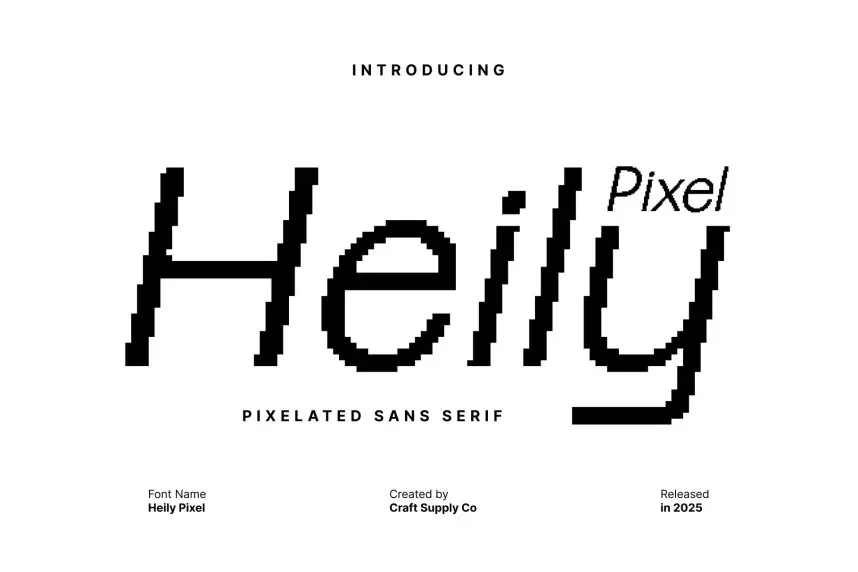 Heily Pixel Font