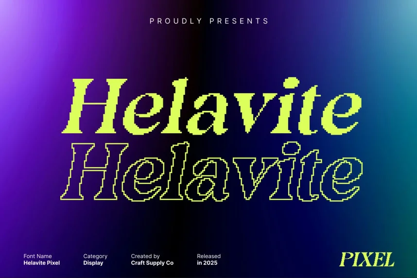 Helavite Pixel Font