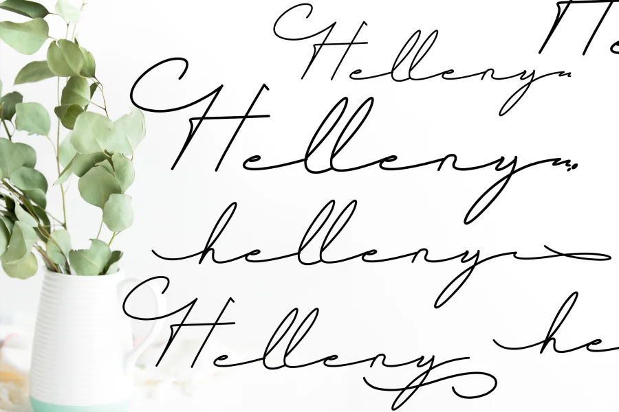 Helleny Font preview 2