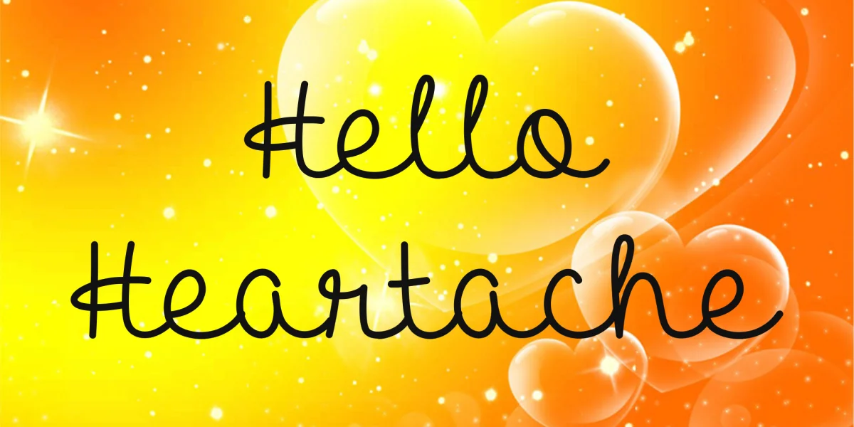 Hello Heartache Font preview 2