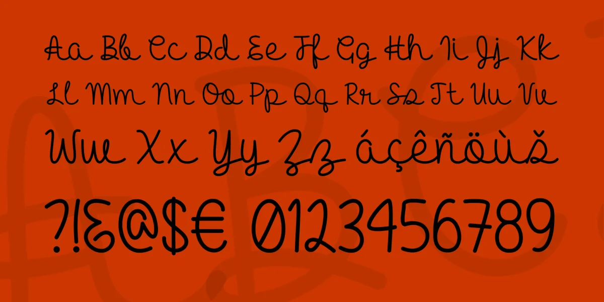Hello Heartache Font preview 4
