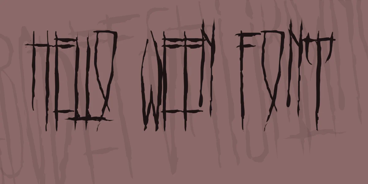 HELLO WEEN FONT Font preview 2