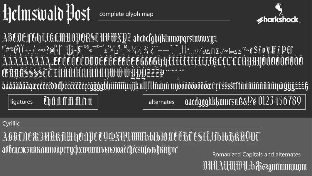 Helmswald Post Font preview 4