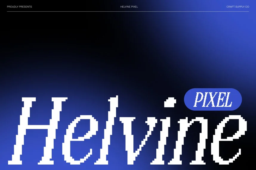Helvine Pixel Font